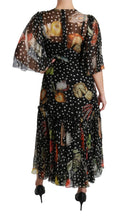 Load image into Gallery viewer, Dolce &amp; Gabbana Elegant Silk Pleated A-Line Maxi Dress

