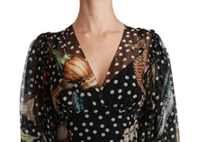 Load image into Gallery viewer, Dolce &amp; Gabbana Elegant Silk Pleated A-Line Maxi Dress
