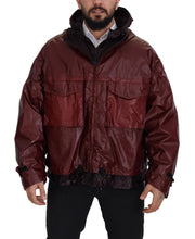Load image into Gallery viewer, Dolce &amp; Gabbana Elegant Bordeaux Full Zip Hooded Jacket
