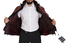 Load image into Gallery viewer, Dolce &amp; Gabbana Elegant Bordeaux Full Zip Hooded Jacket
