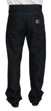 Load image into Gallery viewer, Dolce &amp; Gabbana Black Washed Cotton Men Casual Denim Jeans
