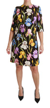 Load image into Gallery viewer, Dolce &amp; Gabbana Floral Brocade Shift Mini Dress
