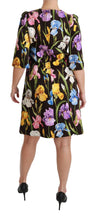 Load image into Gallery viewer, Dolce &amp; Gabbana Floral Brocade Shift Mini Dress
