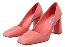 Load image into Gallery viewer, Prada Elegant Square Toe Pink Heels
