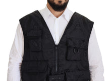 Load image into Gallery viewer, Dolce &amp; Gabbana Elegant Sleeveless Vest Jacket in Black
