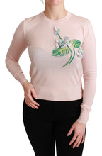 Load image into Gallery viewer, Dolce &amp; Gabbana Silk Blend Floral Embroidered Sweater
