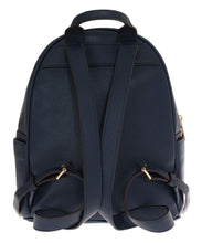 Load image into Gallery viewer, Michael Kors Elegant Leather ABBEY Backpack in Navy Blue
