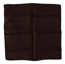 Load image into Gallery viewer, Dolce &amp; Gabbana Maroon Square Handkerchief 100% Silk Scarf
