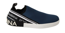 Load image into Gallery viewer, Dolce &amp; Gabbana Elegant Blue &amp; White Loafer Sneakers
