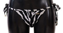 Load image into Gallery viewer, Dolce &amp; Gabbana Zebra Print Chic Drawstring Bikini Bottom
