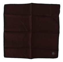 Load image into Gallery viewer, Dolce &amp; Gabbana Maroon Square Handkerchief 100% Silk Scarf
