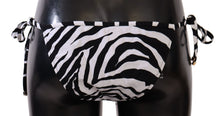 Load image into Gallery viewer, Dolce &amp; Gabbana Zebra Print Chic Drawstring Bikini Bottom
