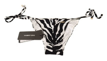 Load image into Gallery viewer, Dolce &amp; Gabbana Zebra Print Chic Drawstring Bikini Bottom
