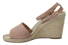 Load image into Gallery viewer, Prada Elegant Suede Ankle Strap Wedge Sandals
