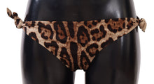 Load image into Gallery viewer, Dolce &amp; Gabbana Bikini Bottom Brown Leopard Print Swimsuit Swimwear
