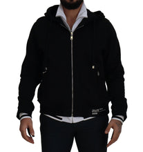 Load image into Gallery viewer, Dolce &amp; Gabbana Elegant Black Bomber Jacket with Hood
