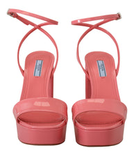 Load image into Gallery viewer, Prada Chic Pink Patent Leather Platform Sandals
