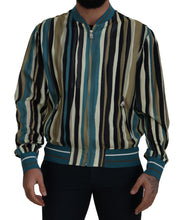 Load image into Gallery viewer, Dolce &amp; Gabbana Multicolor Full Zip Silk Blend Jacket
