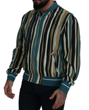 Load image into Gallery viewer, Dolce &amp; Gabbana Multicolor Full Zip Silk Blend Jacket

