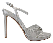 Load image into Gallery viewer, Prada Elegant Silver Stiletto Heels Sandals
