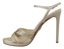 Load image into Gallery viewer, Prada Elegant Gold Stiletto Heel Sandals
