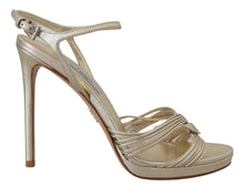 Load image into Gallery viewer, Prada Elegant Gold Stiletto Heel Sandals
