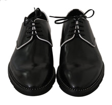 Load image into Gallery viewer, Dolce &amp; Gabbana Black Leather Derby Dress Formal Men&#39;s Shoes
