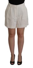 Load image into Gallery viewer, Dolce &amp; Gabbana Elegant High Waist White Culotte Shorts
