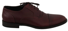 Load image into Gallery viewer, Dolce &amp; Gabbana Elegant Bordeaux Leather Dress Shoes
