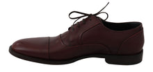 Load image into Gallery viewer, Dolce &amp; Gabbana Elegant Bordeaux Leather Dress Shoes
