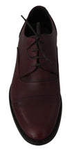 Load image into Gallery viewer, Dolce &amp; Gabbana Elegant Bordeaux Leather Dress Shoes
