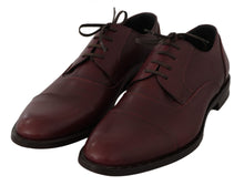 Load image into Gallery viewer, Dolce &amp; Gabbana Elegant Bordeaux Leather Dress Shoes
