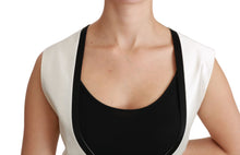 Load image into Gallery viewer, Dolce &amp; Gabbana Elegant Silk Sleeveless Vest in Black &amp; White
