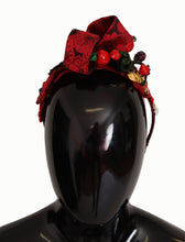 Load image into Gallery viewer, Dolce &amp; Gabbana Cherry Sicily Embellished Red Diadem
