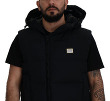 Load image into Gallery viewer, Dolce &amp; Gabbana Sleek Black Hooded Short Sleeve Jacket
