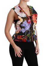 Load image into Gallery viewer, Dolce &amp; Gabbana Multicolor Brocade Floral Sleeveless Vest
