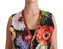 Load image into Gallery viewer, Dolce &amp; Gabbana Multicolor Brocade Floral Sleeveless Vest
