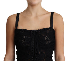Load image into Gallery viewer, Dolce &amp; Gabbana Elegant Black Lace Bustier Mini Dress
