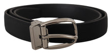 Load image into Gallery viewer, Dolce &amp; Gabbana Elegant Grosgrain Leather Belt with Silver Buckle
