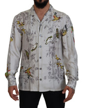 Load image into Gallery viewer, Dolce &amp; Gabbana Elegant Silk Bird Print Casual Shirt
