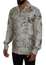 Load image into Gallery viewer, Dolce &amp; Gabbana Elegant Silk Bird Print Casual Shirt
