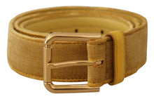 Load image into Gallery viewer, Dolce &amp; Gabbana Elegant Velvet Designer Gold-Buckled Belt
