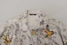 Load image into Gallery viewer, Dolce &amp; Gabbana Elegant Silk Bird Print Casual Shirt
