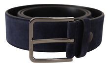 Load image into Gallery viewer, Dolce &amp; Gabbana Navy Elegance Velvet Leather Belt
