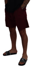 Load image into Gallery viewer, Dolce &amp; Gabbana Elegant Maroon Cotton Blend Shorts
