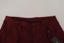 Load image into Gallery viewer, Dolce &amp; Gabbana Elegant Maroon Cotton Blend Shorts
