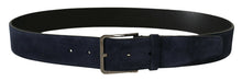 Load image into Gallery viewer, Dolce &amp; Gabbana Navy Elegance Velvet Leather Belt
