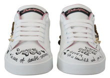 Load image into Gallery viewer, Dolce &amp; Gabbana Queen Crown Chic Leather Sneakers
