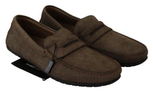 Load image into Gallery viewer, Dolce &amp; Gabbana Elegant Brown Leather Loafers
