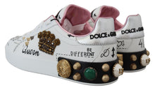 Load image into Gallery viewer, Dolce &amp; Gabbana Queen Crown Chic Leather Sneakers
